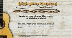 Desktop Screenshot of lekcje-gitary.pl